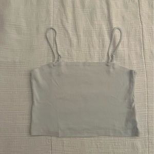 Aerie Light Blue Ripped Tank - Size L